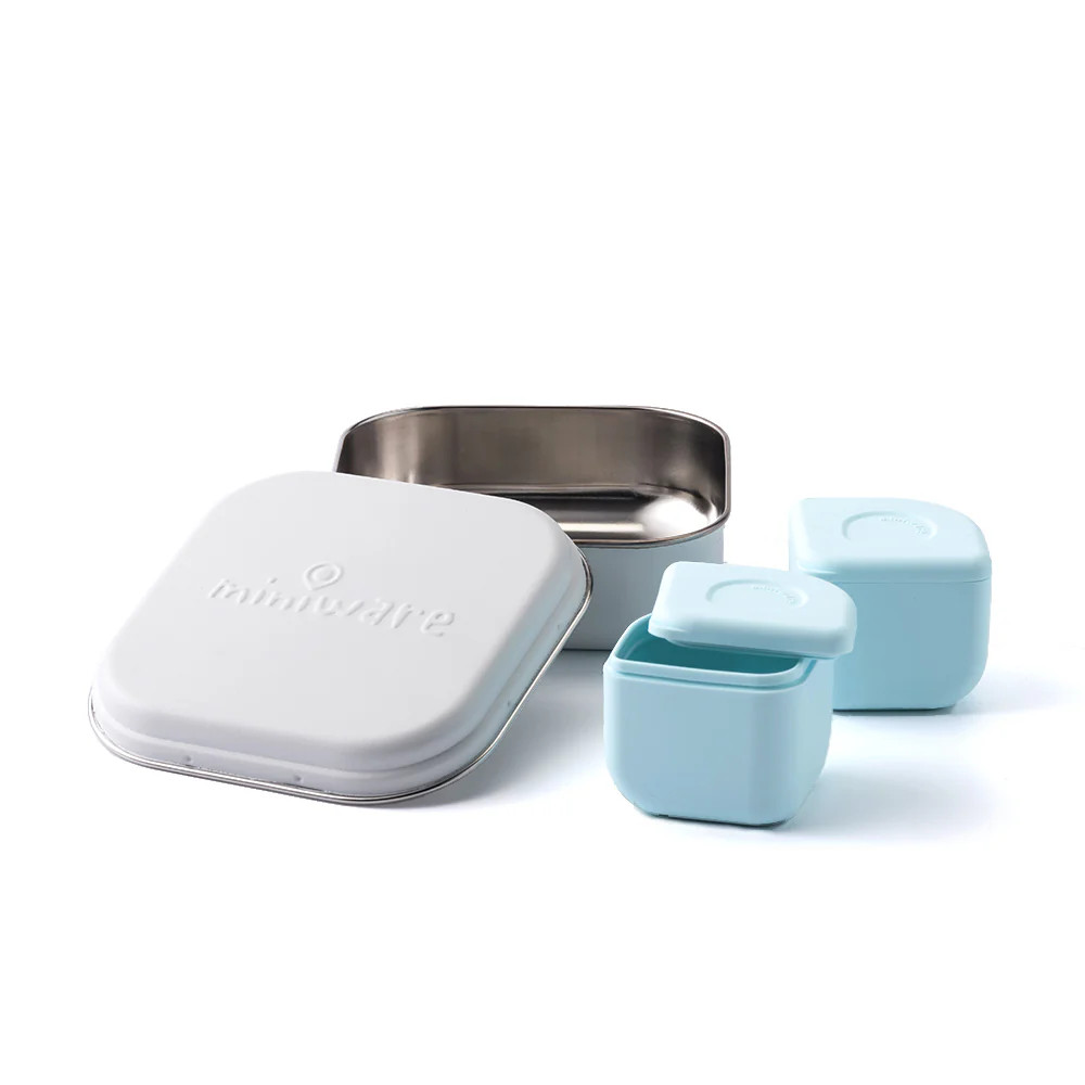 GrowBento Lunch Set Snow + Aqua | Miniware