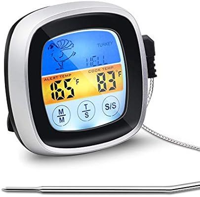 Touchscreen Digital Meat Thermometer Kitchen Instant Read Food Themometer for Cooking Oven Safe G... | Amazon (US)