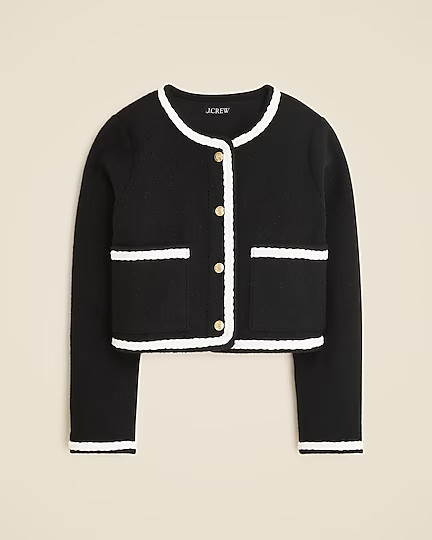 Cropped bouclé yarn lady jacket | J. Crew US