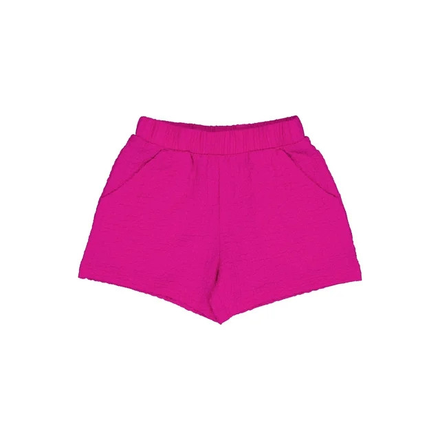 Wonder Nation Girls Textured Fashion Short, Sizes 4-18 & Plus | Walmart (US)