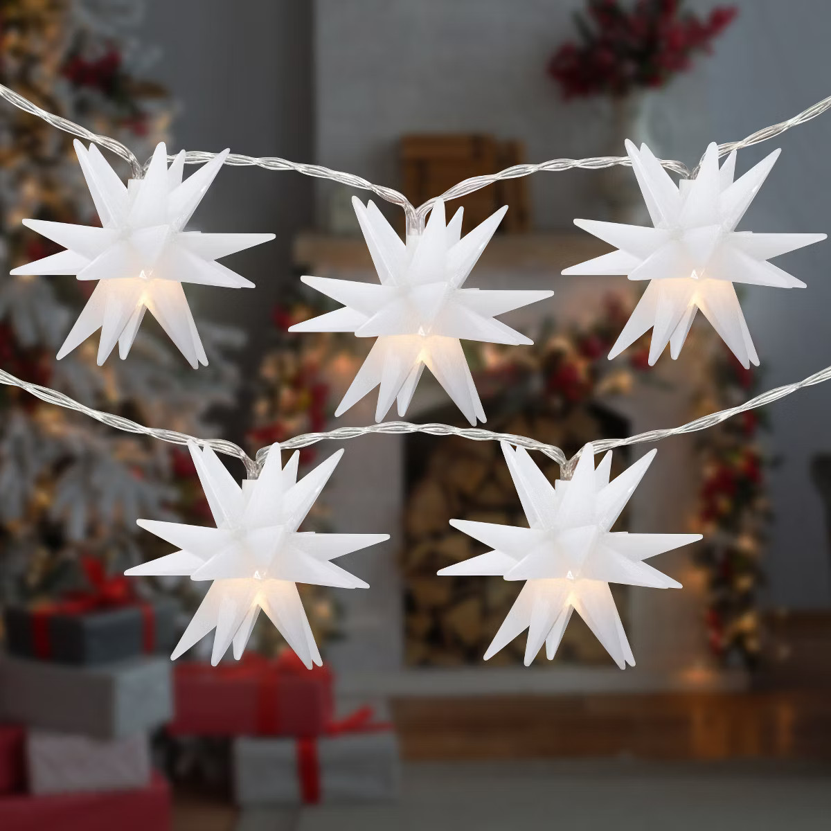 Northlight LED Moravian Star Christmas Fairy Lights - 5.25' Copper Wire - 10ct | Target