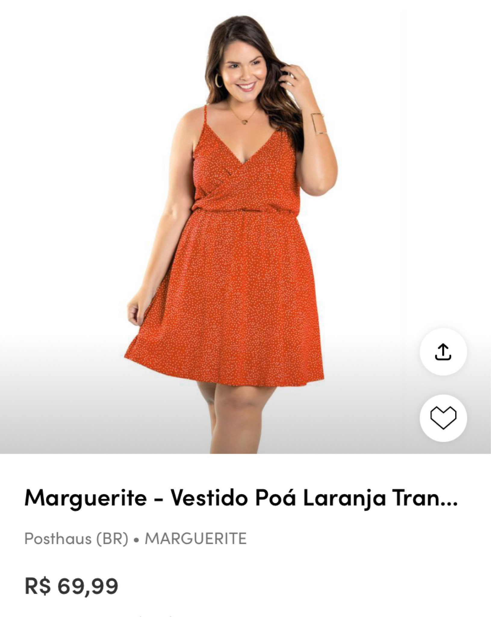 Vestido poá laranja 

#LTKworkwear #LTKparties #LTKbrasil