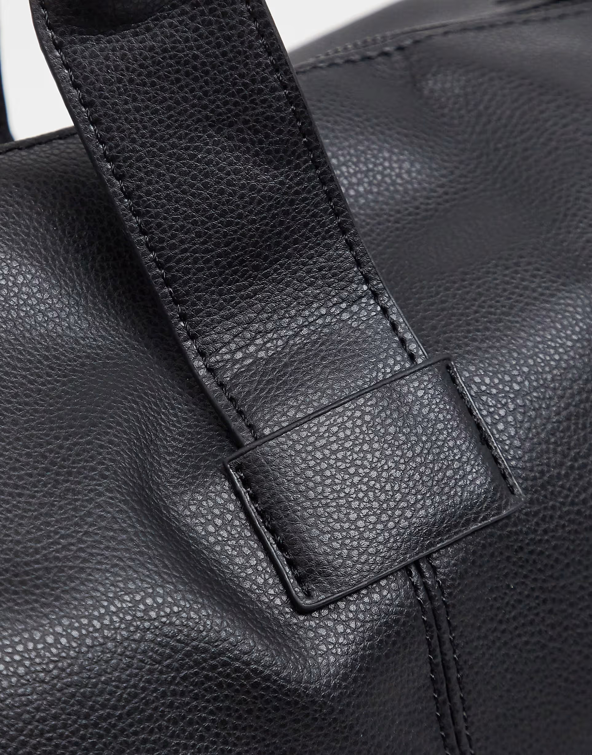 French Connection faux leather classic holdall bag in black | ASOS (Global)