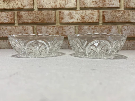 Small Glass Bowl, Star, Starburst, 4 1/2” | Etsy (US)