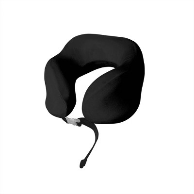 Brookstone Value Concave Comfort Travel Pillow - Black | Target