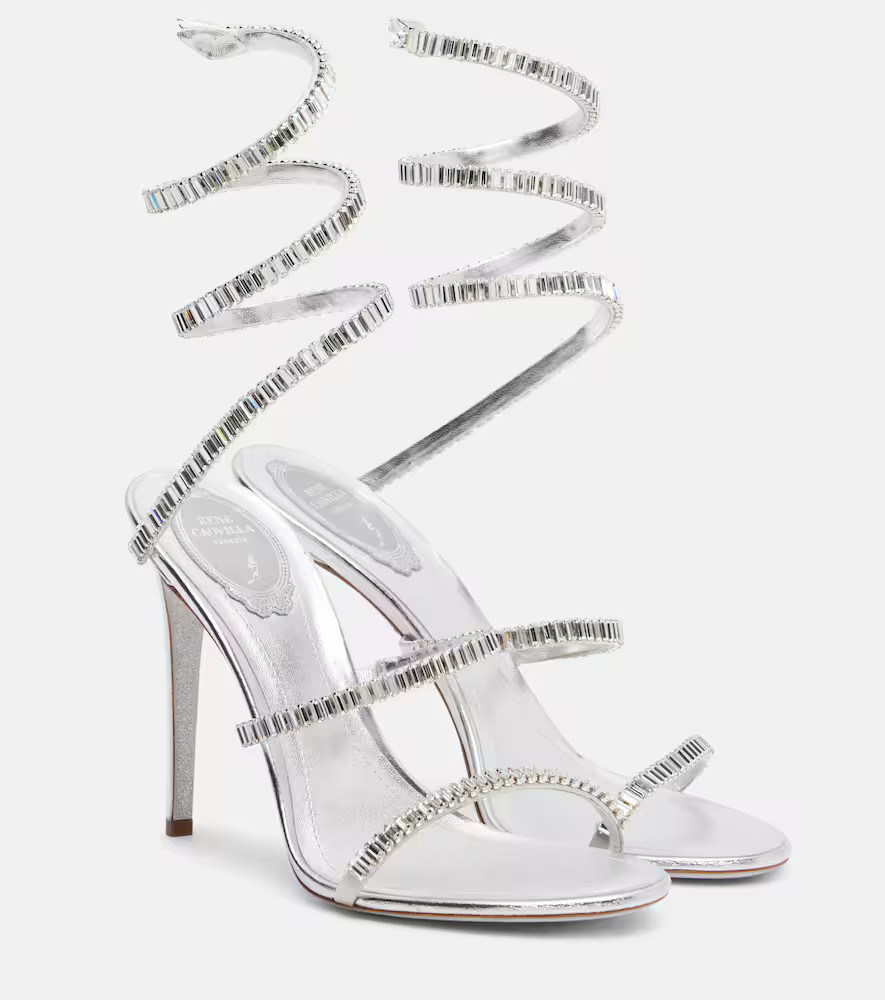 Rene Caovilla Cleo Spark embellished leather sandals | Mytheresa (US/CA)