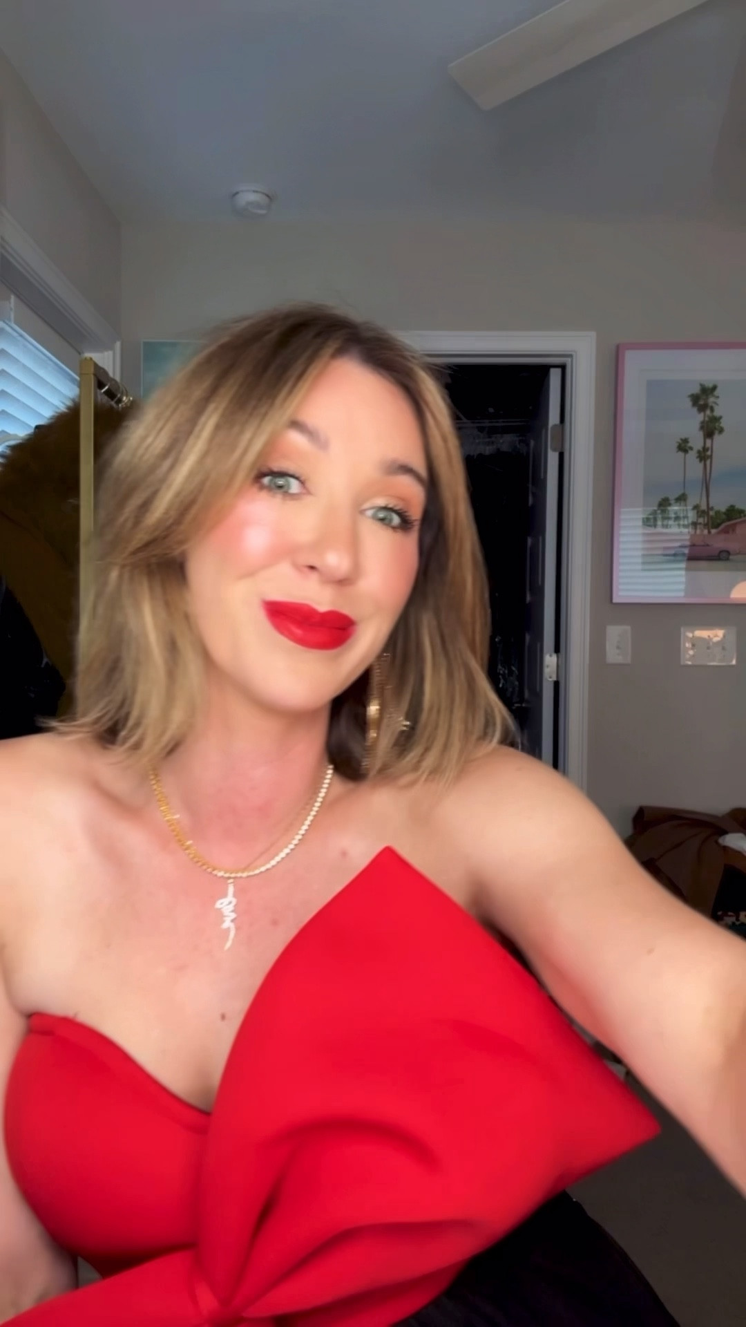 🌟Red lipstick in shade: Hollywood vixen
🌟Glowing cheek using my favorite highlight in shade mesmerize
🌟Sparkle eyeshadow

#LTKBeauty #LTKHoliday #LTKootd