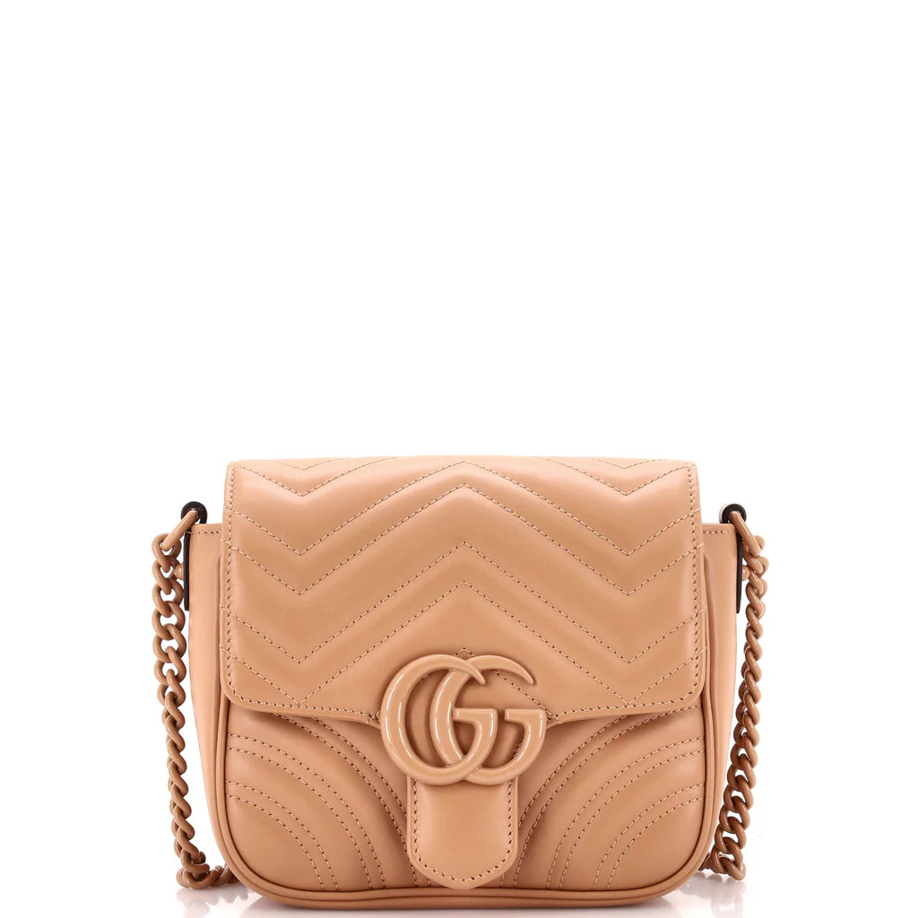 GG Marmont Convertible Flap Shoulder Bag Matelasse Leather Mini | Rebag