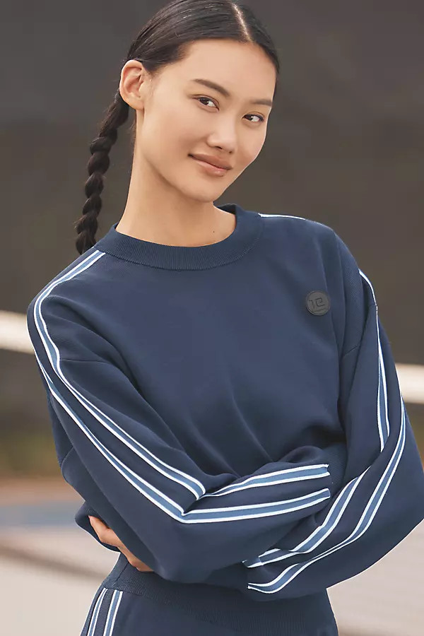 PE Nation Retreat Knit Sweatshirt | Anthropologie (US)
