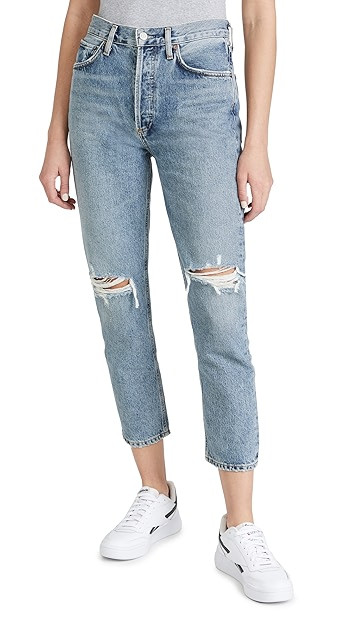 Riley High Rise Straight Crop Jeans | Shopbop