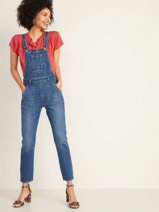 Straight-Leg Jean Overalls for Women | Old Navy (US)