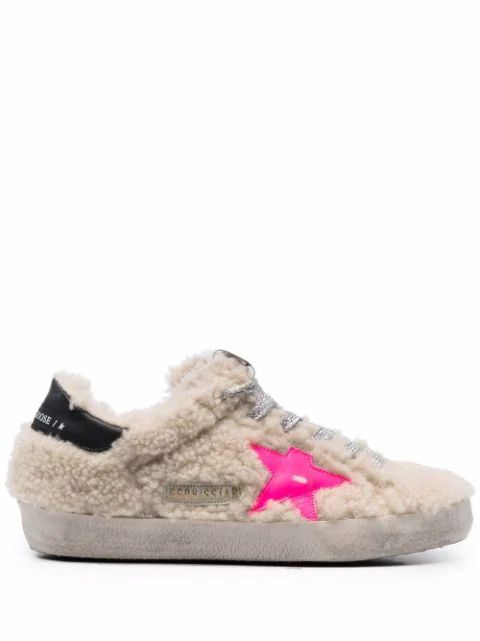 Superstar shearling sneakers | Farfetch (UK)