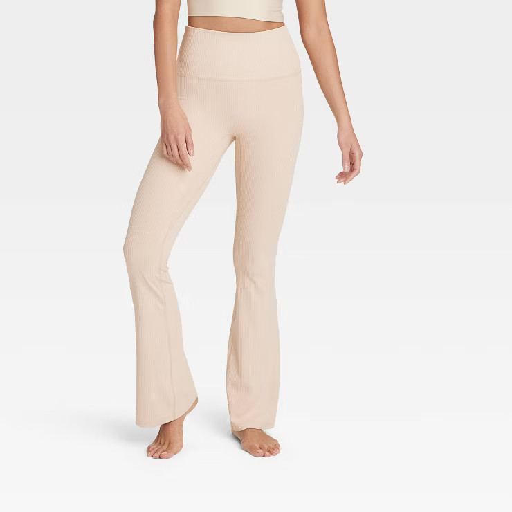 Women's Rib Flare Leggings - All in Motion™ | Target