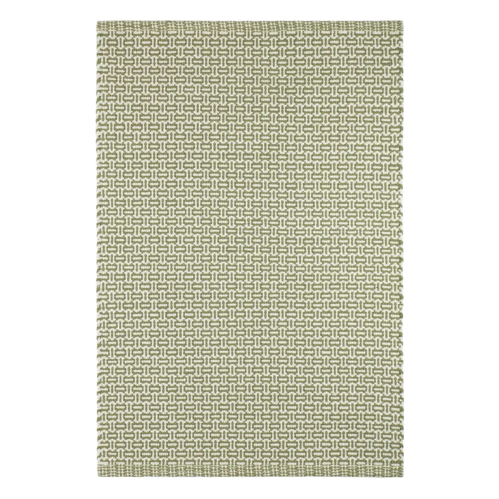 Miss Muffet Handwoven Cotton Rug | Olive | Annie Selke