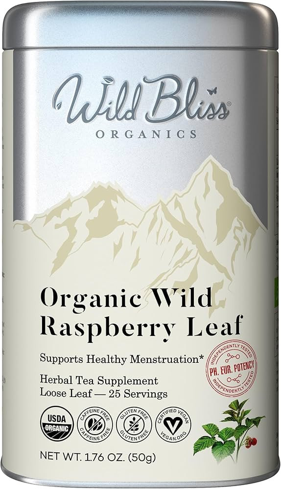 Wild Bliss Organic Red Raspberry Leaf Tea Pregnancy and Menstrual Support - Loose Leaf Herbal Tea... | Amazon (US)