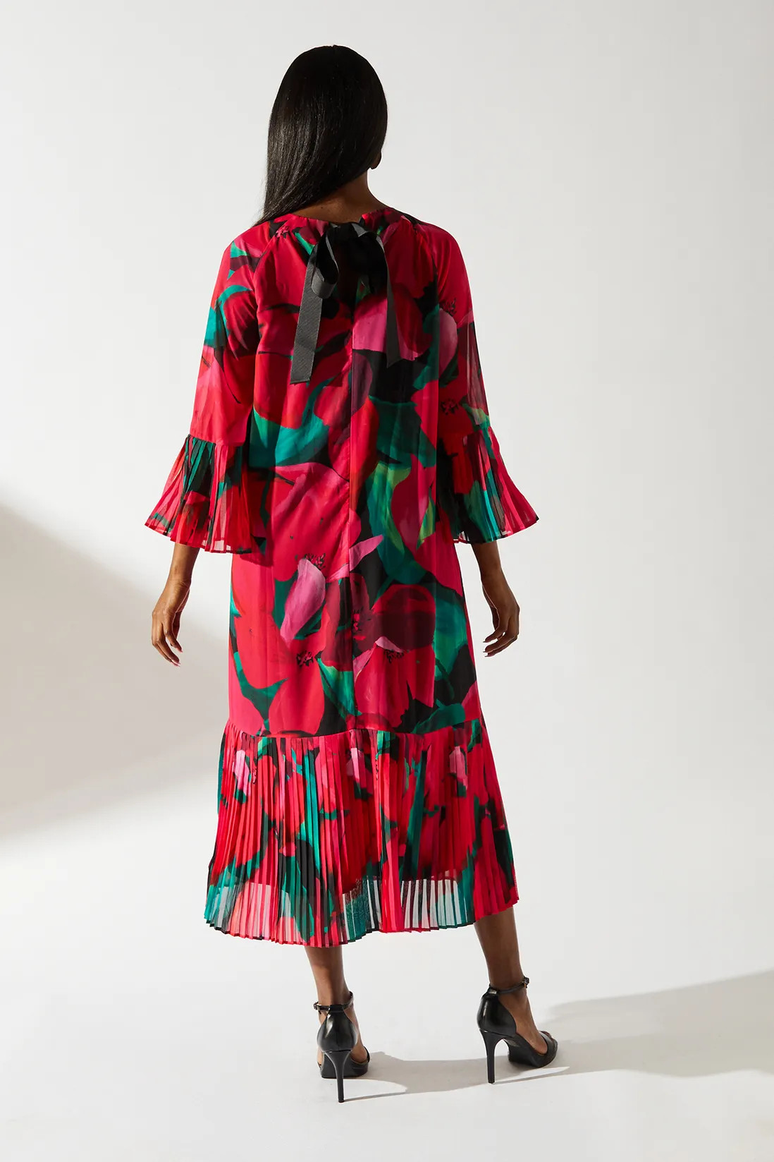 Dresses | Pleated Chiffon Maxi Dress | Coast | Debenhams UK