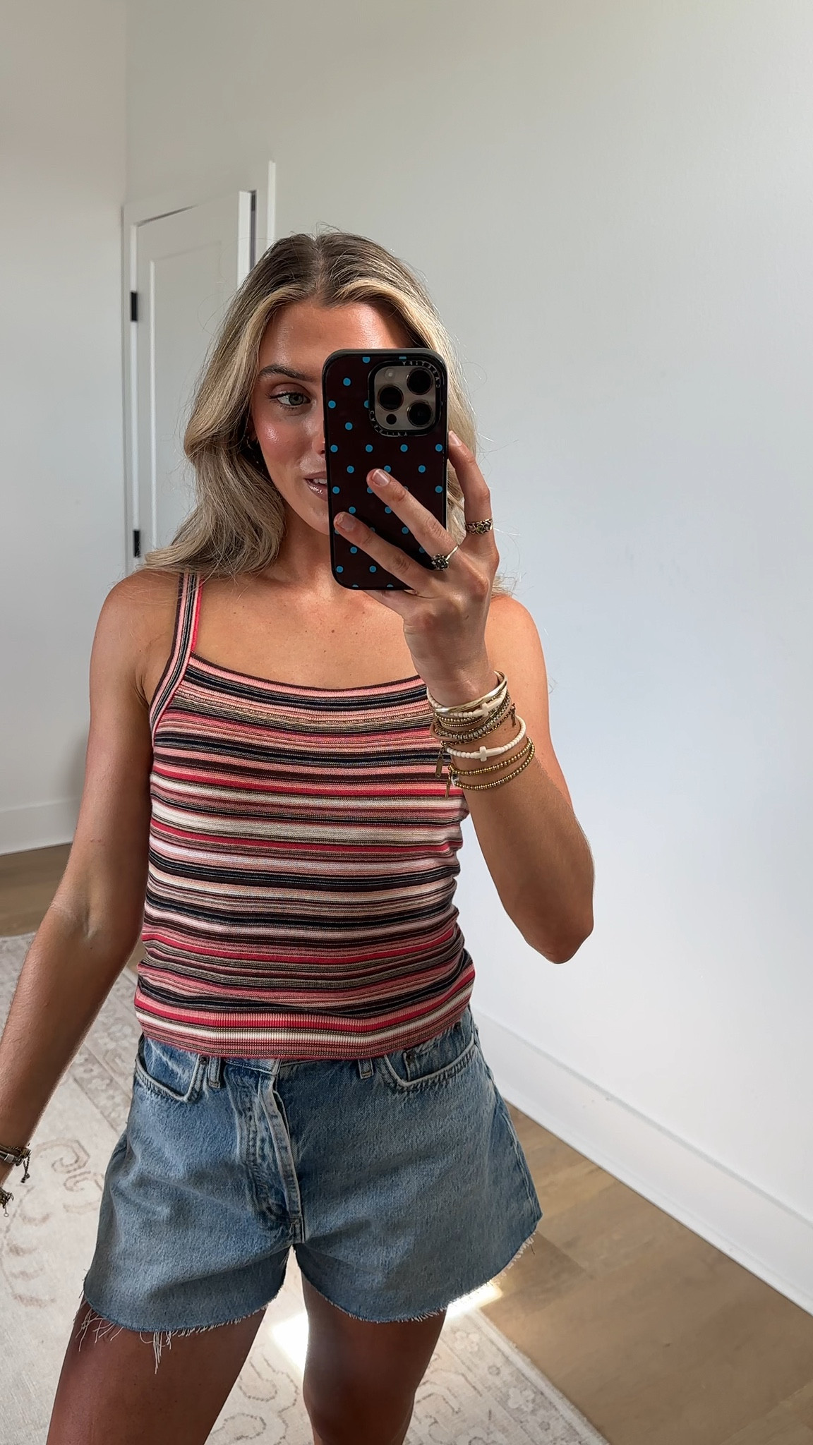 @Pistola Denim size xs Frannie refines the classic tank with a slim fit, cropped length, and barely-there spaghetti straps. Crafted from a lightweight knit that feels smooth against the skin, it offers structure without weight in a coral rose multi-stripe that runs horizontally for a graphic yet softly feminine effect—easy to style and effortless to wear.

#LTKootd #LTKSeasonal #LTKdayinmylife