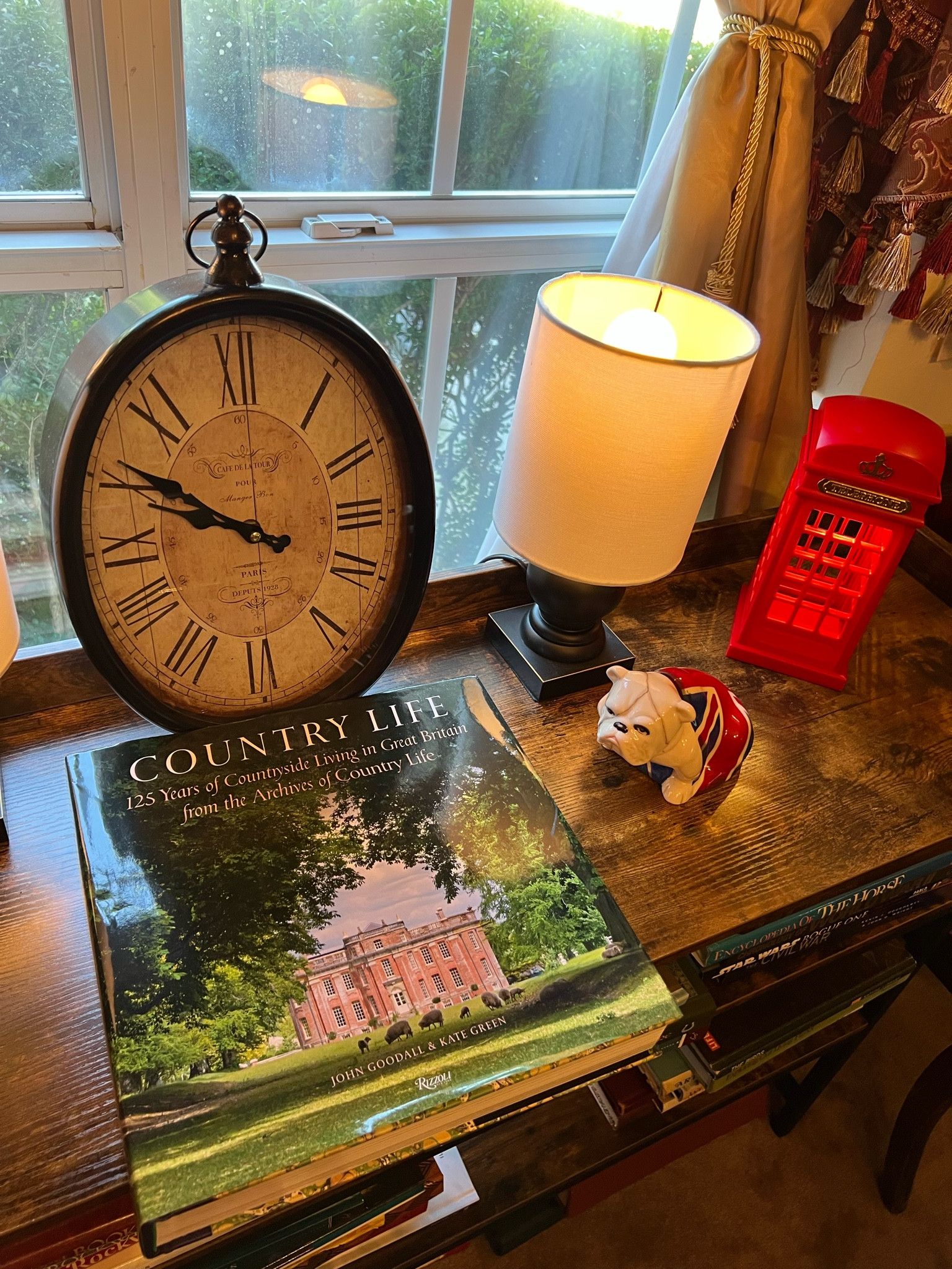 English countryside coffee table books. Travel to England and view the castles. James Bond 
.
UK
Nightlight
Clock
Table lamp

#LTKHome #LTKTravel