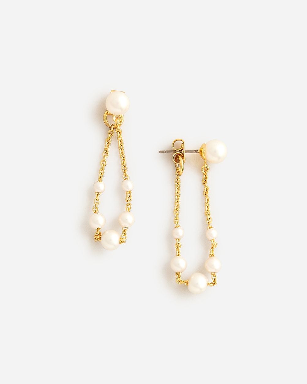 Dangling pearl jacket earrings | J. Crew US