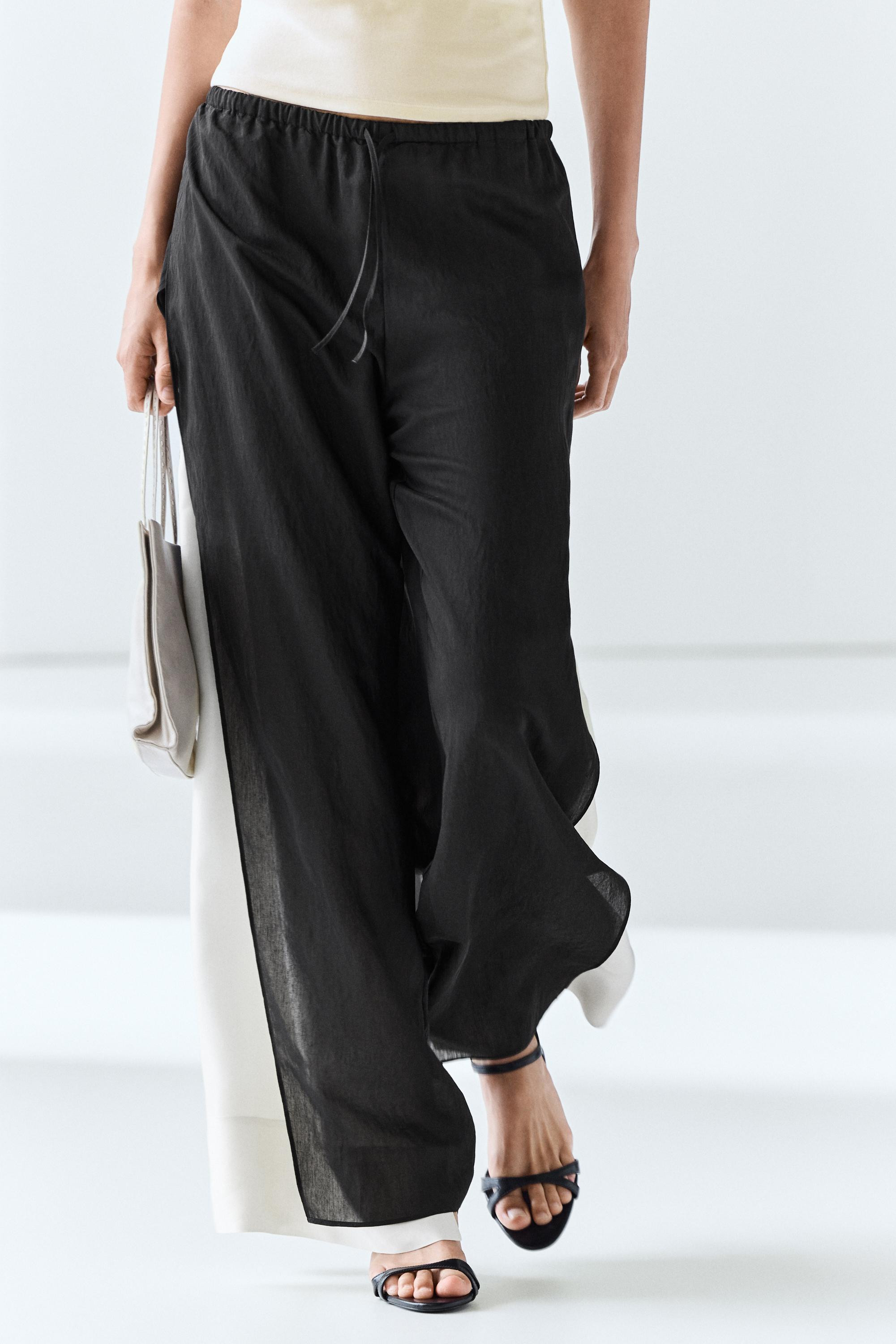 Flowing wide-leg co-ord pants | Massimo Dutti US
