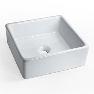 GotHobby 15"x15" Contemporary Square Bathroom Faucet Vessel Sink Vanity Art Basin Ceramic | Amazon (US)