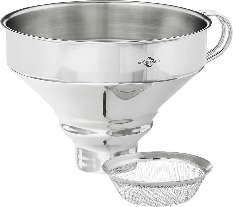 Küchenprofi 18/10 Stainless Steel Funnel with Filter,Silver, 5 inches | Amazon (US)