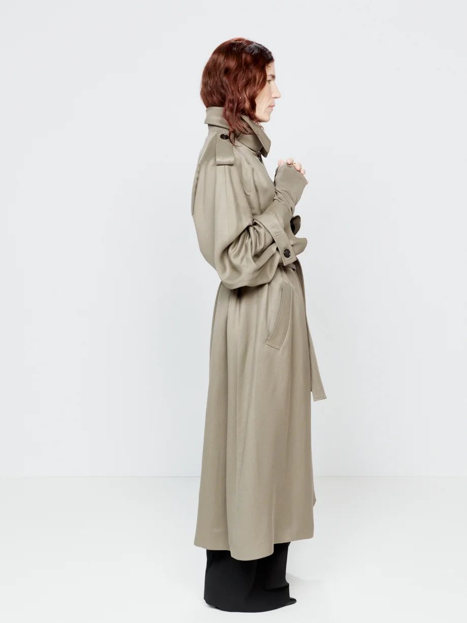 Belted fluid trench coat | Raey | Matches (UK)