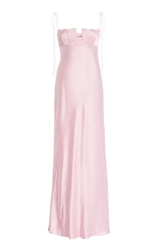 Exclusive Tulip Satin Maxi Dress | Moda Operandi (Global)