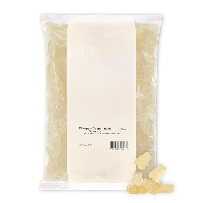 Albanese World's Best Pineapple Gummi Bears, 5lbs of Candy | Amazon (US)