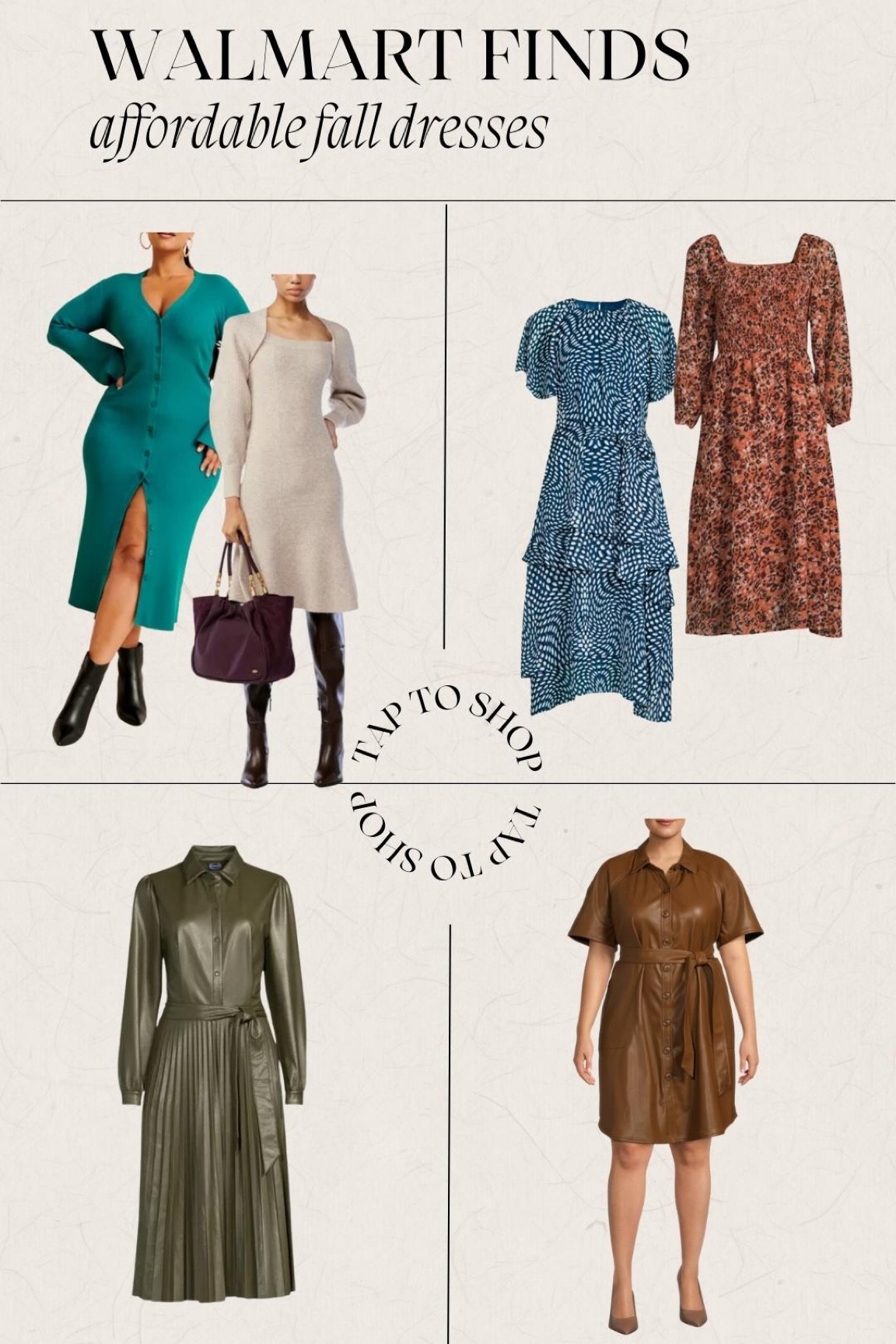 Fall dresses from Walmart! All under $50!! 

sweater dress | faux leather dress | fall fashion | midi dress

#LTKstyletip #LTKSeasonal #LTKcurves