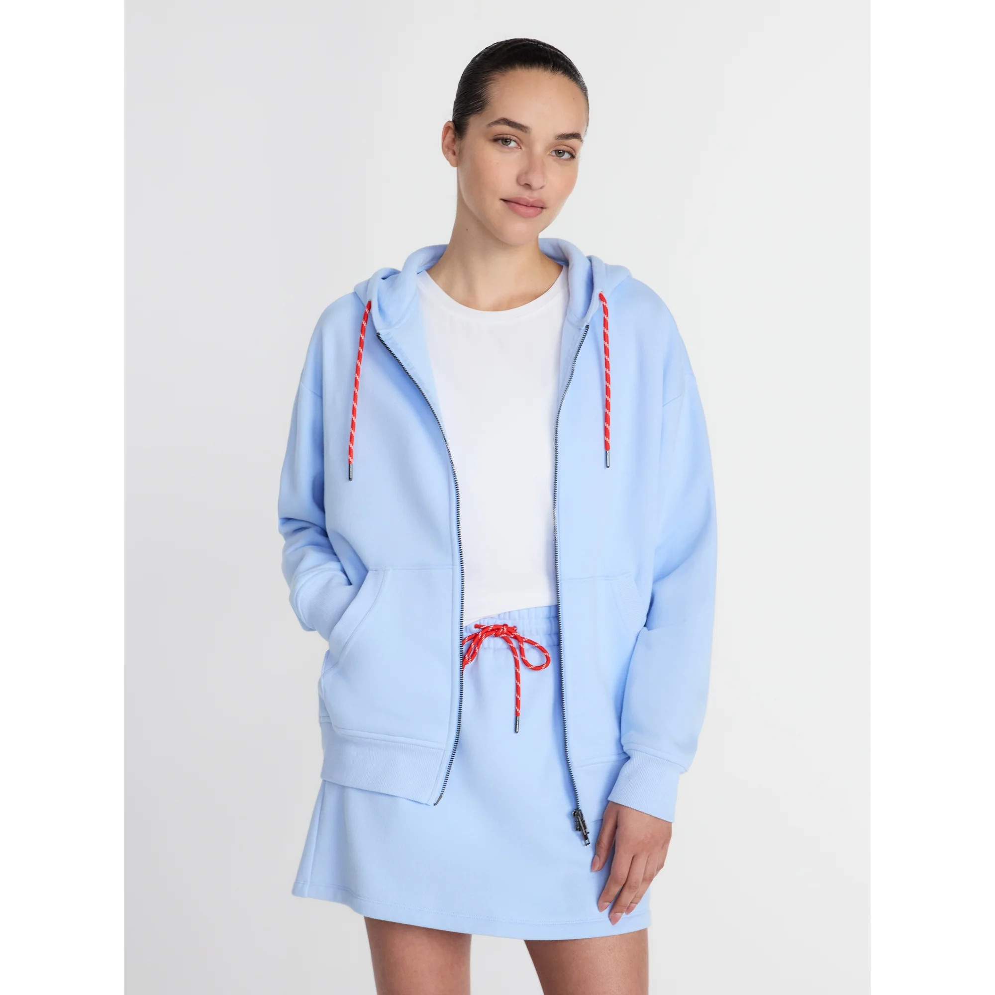 Athletic Works Women's and Women's Plus Full Zip Fleece Hoodie, Sizes XS-4X | Walmart (US)