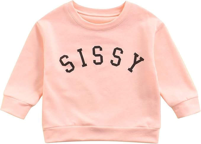 Thorn Tree Toddler Girl Long Sleeve Sweatshirt Pullover Letter Print Top Loose Little Kids Hoodie... | Amazon (US)