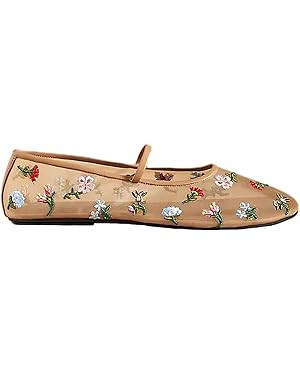 Mesh Ballet Flats for Women Embroidered Floral Mary Jane Flats Comfortable Casual Daily Dress Bal... | Amazon (US)