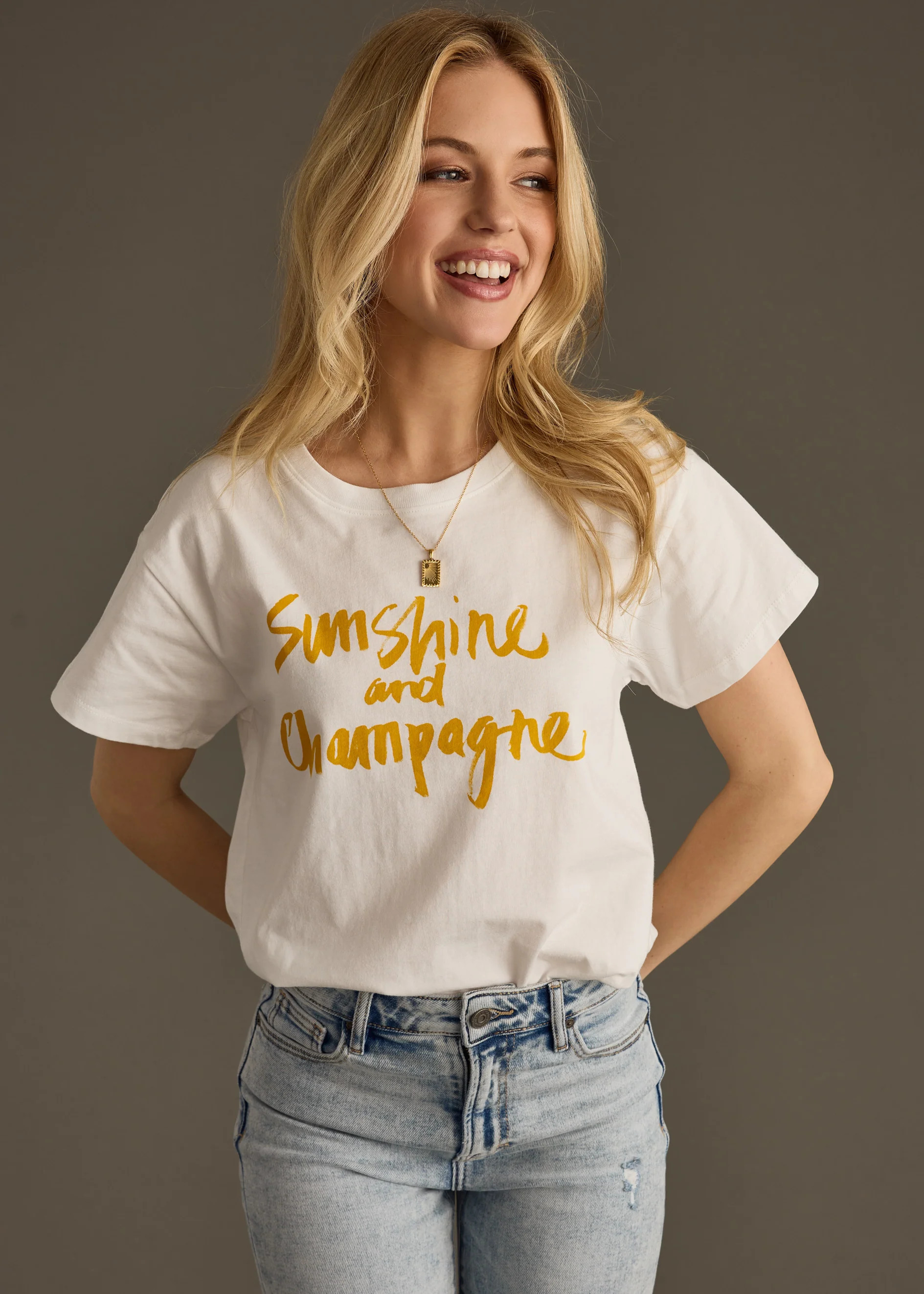 Sunshine &amp; Champagne Tee | Panache Accessories