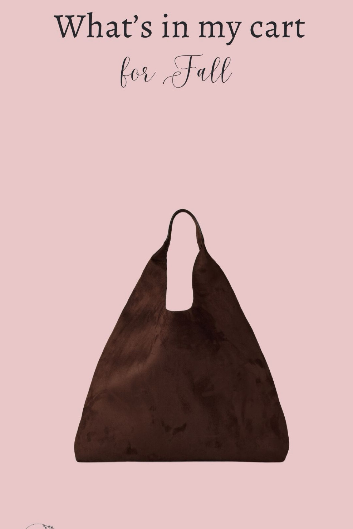 What’s in my cart for fall - suede bag  

#LTKFindsUnder100 #LTKSaleAlert #LTKStyleTip