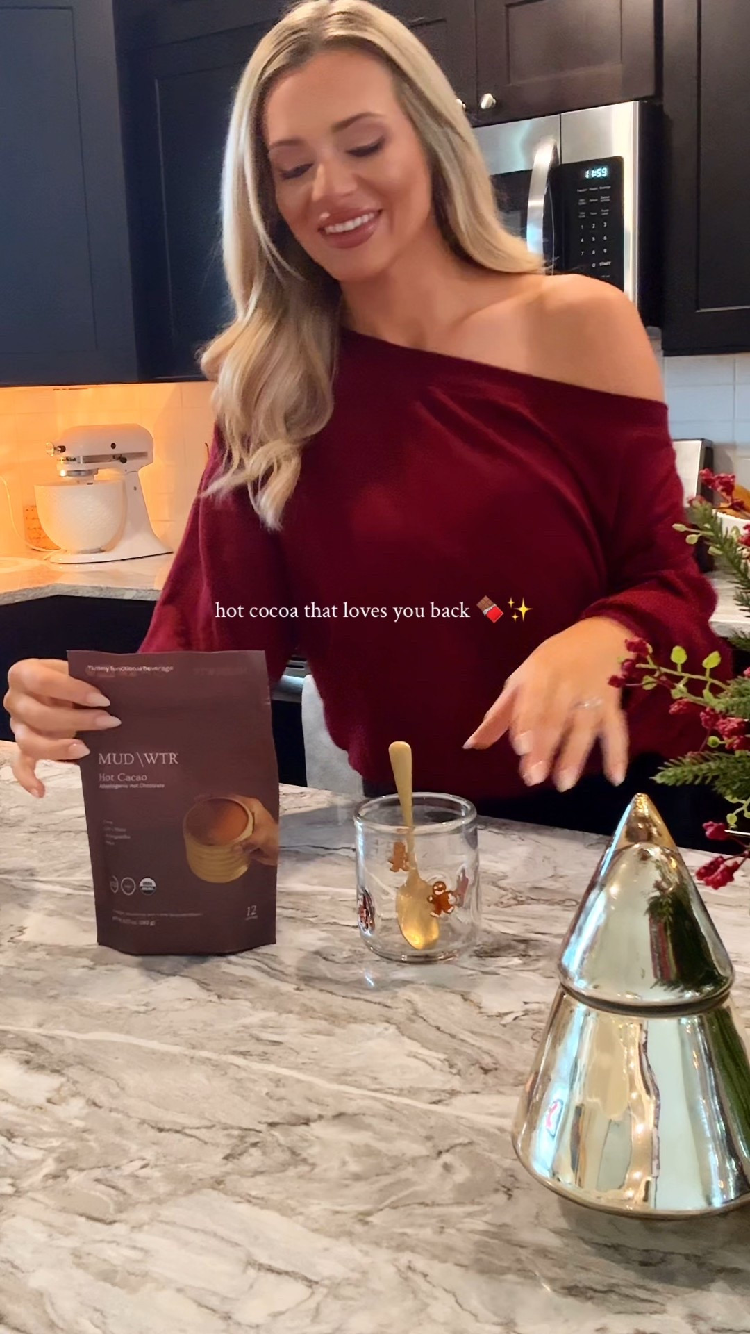 MUD\WTR Cocoa is organic, filled with adaptogens + mushrooms, and made for cozy nights without the sugar crash. Perfect for winding down after long days 🌙
@drinkmudwtr #mudwtr

#LTKfoodie #LTKHoliday #LTKSeasonal