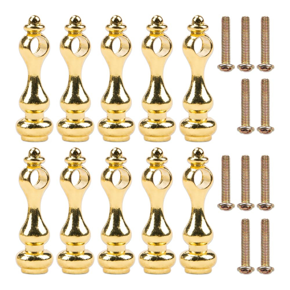 SaiDian 10Pcs Elegant Metal Spindles Furniture Connectors Easy Install Glass Railing Post Caps fo... | Amazon (US)