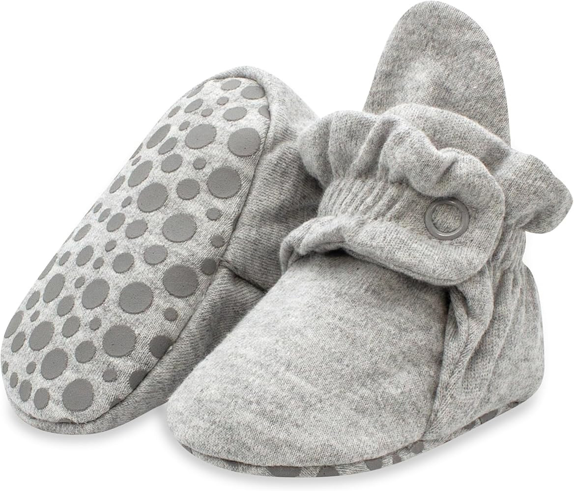 Zutano Unisex Organic Cotton Baby Booties With Gripper Soles | Amazon (US)