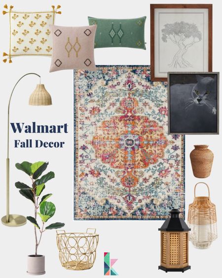 Walmart, Walmart 2022, 2022, Walmart decor, fall, fall 2022, art, Walmart art, plants, faux plants, basket, lantern, lighting, floor lamp, pillow, rug, colorful, sale 

#LTKunder50 #LTKSeasonal #LTKhome