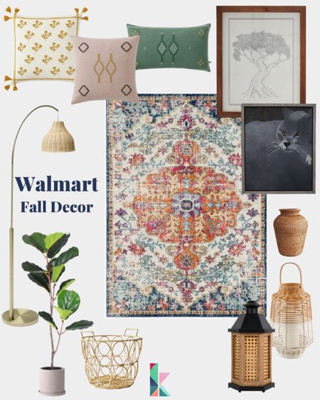 Walmart, Walmart 2022, 2022, Walmart decor, fall, fall 2022, art, Walmart art, plants, faux plants, basket, lantern, lighting, floor lamp, pillow, rug, colorful, sale 

#LTKunder50 #LTKSeasonal #LTKhome
