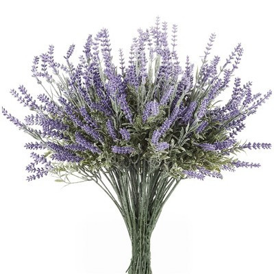 Butterfly Craze Butterfly Craze Artificial Lavender 8-Piece Bundle – Lifelike Faux Silk Plants for Crafting or Home Décor | Target