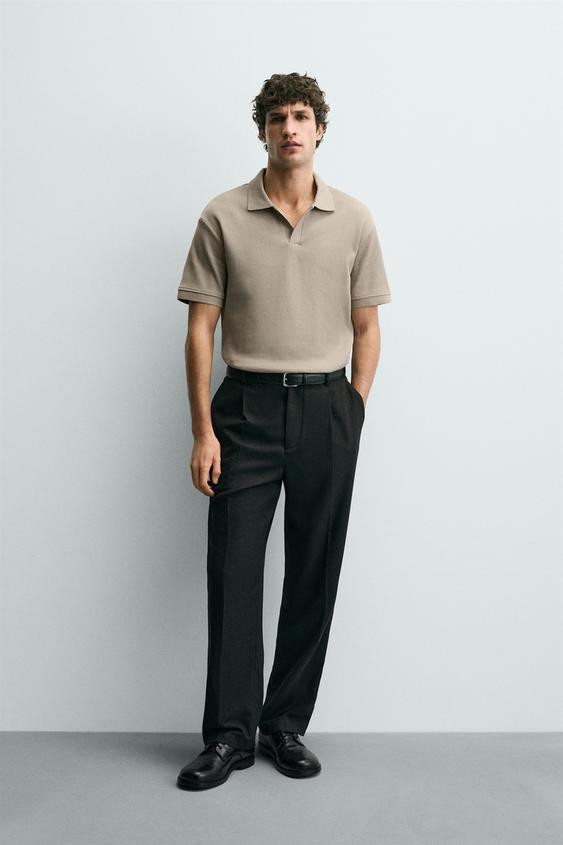 VERTICAL TEXTURED POLO | Zara US