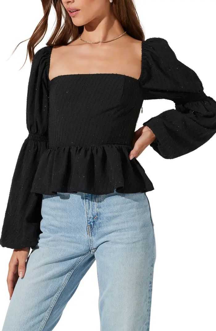 Smocked Square Neck Top | Nordstrom