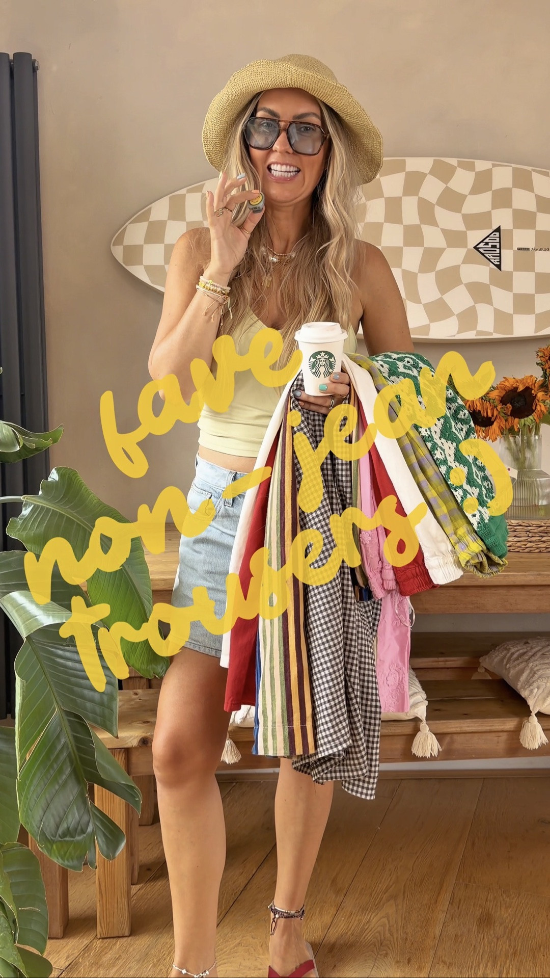 i just knew the last ones were going to be the faves 🤭

>> all the deets for my favourite girlies ! xxxxxxx

comment SHOP & i’ll dm you the links my girl :)
anything i can’t link via dm >> will be saved in AUGUST highlights on my page :)

LOVE YALL !!!! xxxxxxxxxxx
( i’m a uk 10 , 5’7 )
🧃 green crotchet trousers £45 @topshop wearing M

🍋‍🟩 checkered lime trousers @_beyond_nine ( last year , but they always have greattttt trousers ! ) they were the Mabel citrine check in an XS 

🐚 white cotton trousers £29 @asos wearing 10 

🍒 matching red version same £29 @asos wearing 100 too :) 

🌸 pink embroidered trousers ( part of matching set ) £180 @lonestardaughters £180 set , wearing M 

✌🏽 checkered barrel trousers £26 @thestyleattic ( one size )

if you want any of the tee deets just shout girlies !! love yall !!! 
have the best week ! xxxxxxxxxx

#mumstyle #trouserstyles #dopaminedressing #grwmoutfit 

contains pr via my gorge management @petillermanagement ✌🏽

#LTKuk #LTKsummer #LTKfestival