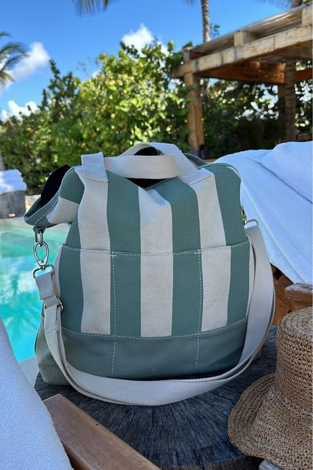 Beach beach/tote bag - won’t leave home without it! 30% rn - also love their
big ones! 

#LTKActive #LTKSaleAlert #LTKSwim