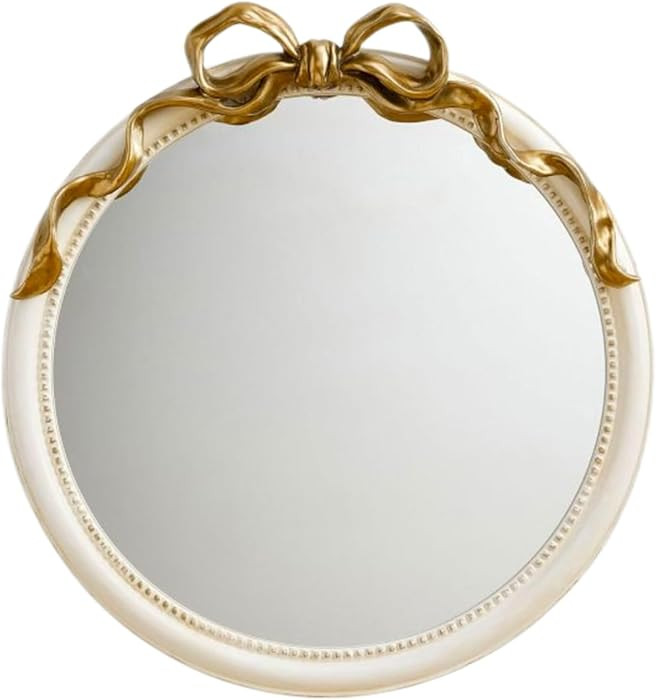 24-Inch Gold Bow Resin Mirror – Perfect Decorative Accent for Nursery and Elegant Baby Room Dec... | Amazon (US)