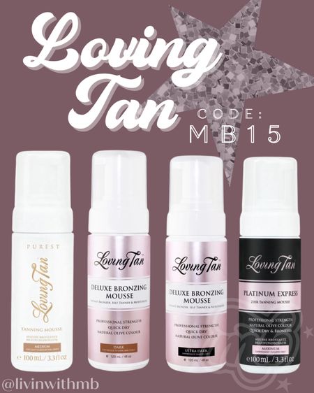 Loving Tan has some of my favorite self tanners! USE CODE: MB15 sitewide!!!

The undertone is perfect, smell is minimal, and they wear so well!☀️

#LovingTanPartner

#LTKsalealert #LTKbeauty

#LTKSummerSales #LTKOver40 #LTKSwim