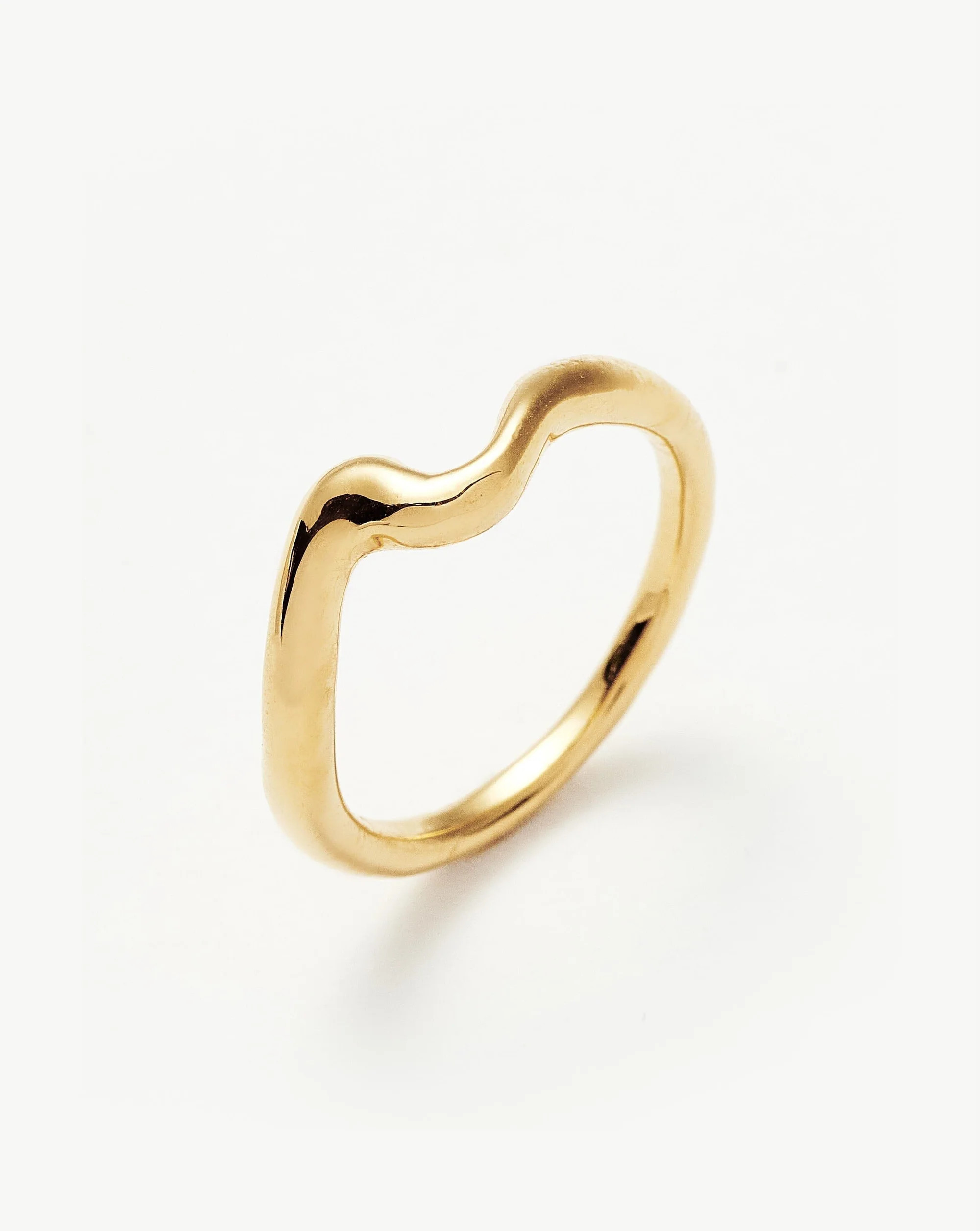 Molten Wave Stacking Ring | 18ct Gold Plated Vermeil | Missoma US