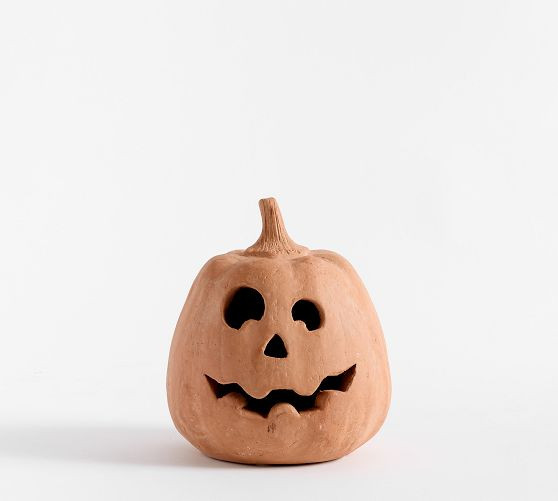 Handmade Terracotta Jack O' Lantern | Pottery Barn (US)