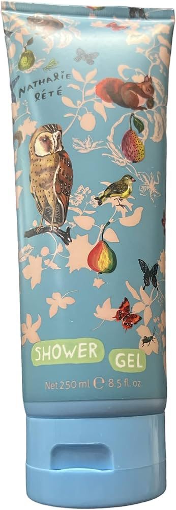 Heathcote & Ivory Nathalie Lete Forest Folk Myrtle Woods Owl Shower Gel 8.5oz, Light Blue | Amazon (US)